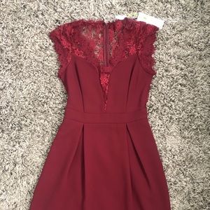 NWT BCBGeneration Sheer Fit & Flare Dress